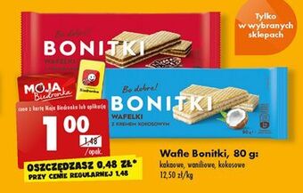 Biedronka Wafelki kakaowe bonitki oferta