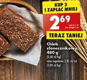 Biedronka Chleb słonecznikowy oferta