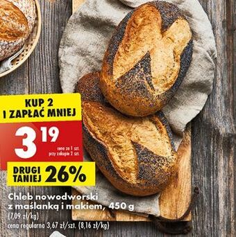 Biedronka Chleb nowodworski z maślanką i makiem oferta