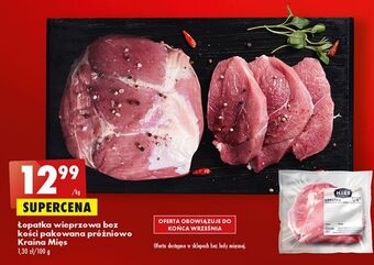 Biedronka Łopatka wieprzowa bez kości kraina mięs oferta