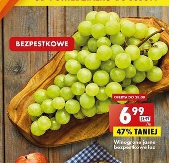 Biedronka Winogrona jasne bezpestkowe oferta