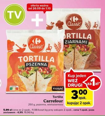 Carrefour Express Tortilla pszenna carrefour classic oferta