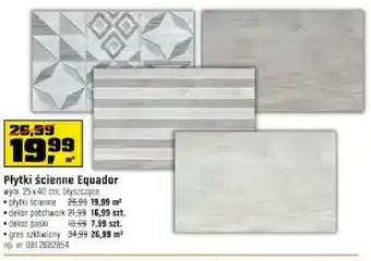 OBI Płytki ścienne Equador 1m2 oferta