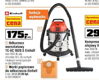 OBI Odkurzacz warsztatowy TC-VC 1820 S Einhell oferta