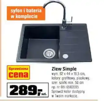 OBI Zlew Simple oferta