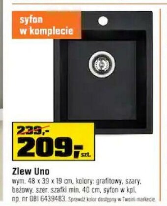 OBI Zlew Uno oferta