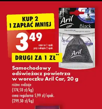 Biedronka Odświeżacz samochodowy black oferta