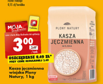 Biedronka Kasza jęczmienna plony natury oferta
