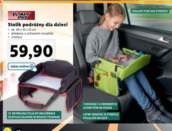 Lidl Stolik podróżny dla dzieci ultimate speed oferta