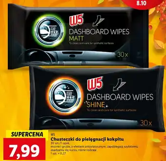Lidl Chusteczki do kokpitu shine w5 oferta