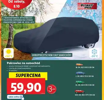 Lidl Pokrowiec samochodowy xl 178 x 534 120 cm ultimate speed oferta