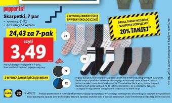 Lidl Skarpetki 31-42 pepperts! oferta