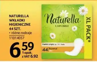 Selgros Naturella wkładki higieniczne 44szt. oferta