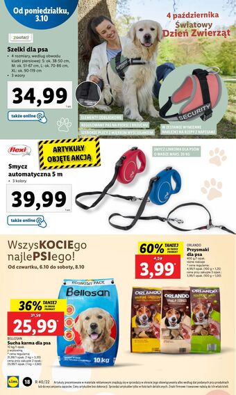 Lidl Szelki dla psa rozm. s-xl zoofari oferta