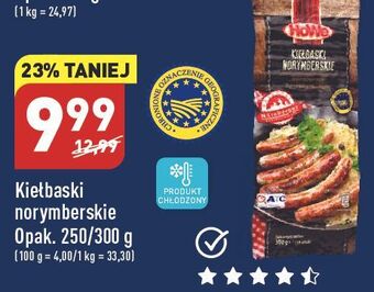 ALDI Kiełbaski norymberskie klasyczne howe oferta