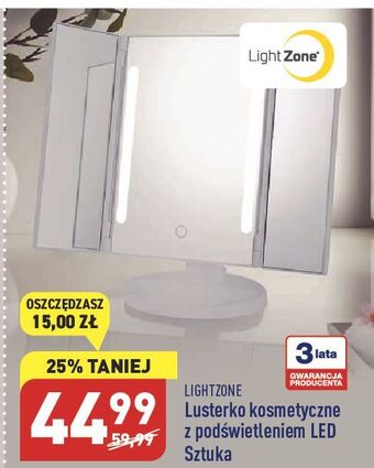 Lusterko kosmetyczne light zone