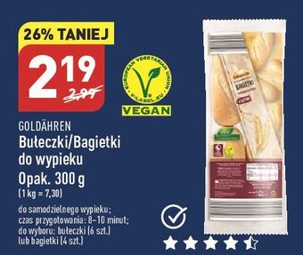 ALDI Bułeczki do wypieku goldahren oferta