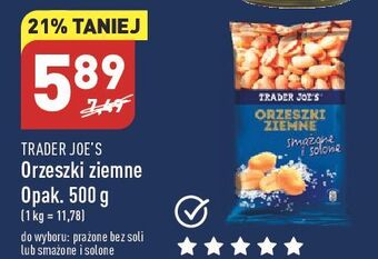 ALDI Orzeszki ziemne bez soli trader joe's oferta