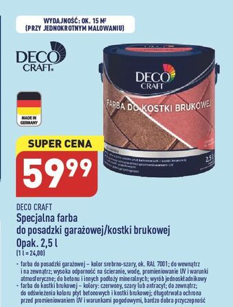 ALDI Farba do kostki brukowej antracyt deco craft oferta