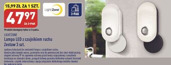 ALDI Lampa led z czujnikiem ruchu light zone oferta