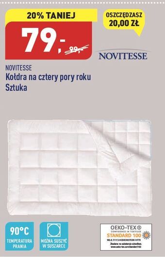 ALDI Kołdra na cztery pory roku novitesse oferta