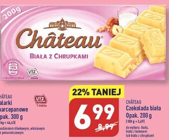 ALDI Czekolada biała chateau oferta