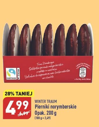 ALDI Pierniczki norymberskie w polewie z czekolady wintertraum oferta