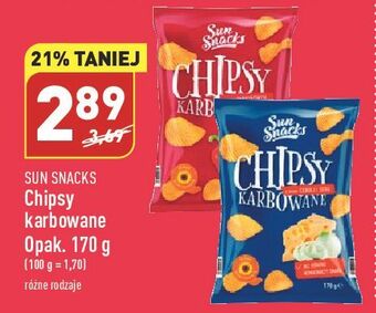 ALDI Chipsy zielona cebulka sun snacks oferta