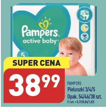 ALDI Pieluszki dla dzieci 5 pampers active baby oferta