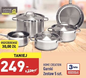 ALDI Zestaw garnków home creation oferta