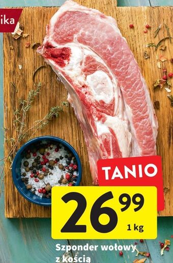 Intermarche Szponder wołowy z kością oferta
