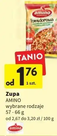 Intermarche Zupa pomidorowa z kawałkami pomidorów i natką pietruszki amino oferta