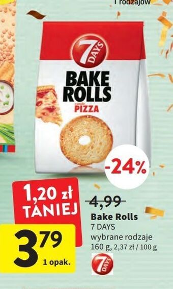 Intermarche Bake rolls pizza 7 days rolls oferta