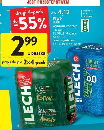 Intermarche Piwo lech free chmiele cytrusowe oferta
