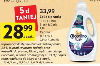 Intermarche Żel do prania black & dark coccolino care oferta