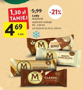 Intermarche Lód gold caramel billionaire algida magnum double oferta