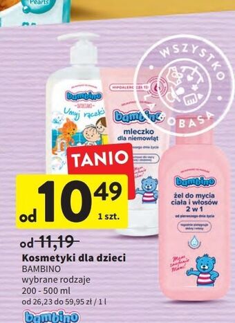 Intermarche Mleczko dla niemowląt bambino oferta
