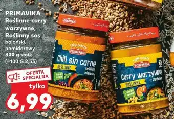 Kaufland PRIMAVIKA Roślinne curry warzywne, Roślinny sos oferta