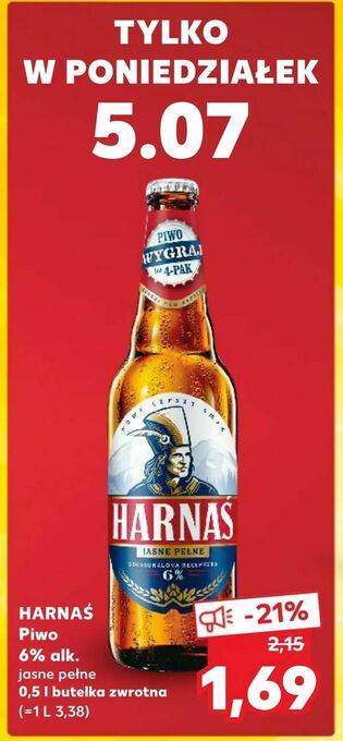 Kaufland HARNAŚ Piwo 6% alk oferta