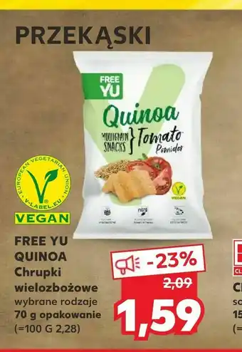 Kaufland FREE YU QUINOA Chrupki wielozbożowe oferta