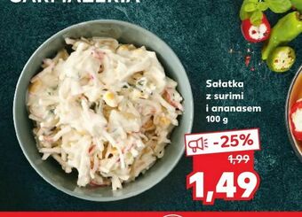 Kaufland Sałatka z surimi i ananasem oferta