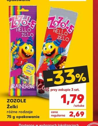 Kaufland ZOZOLE Żelki oferta