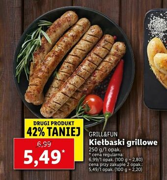 Lidl Kiełbaski grillowe oferta
