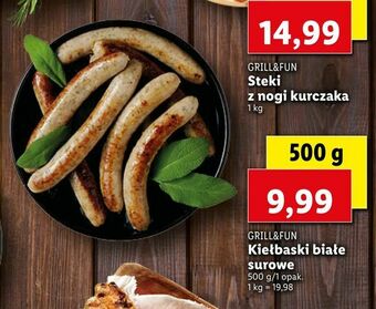 Lidl Kiełbaski białe surowe oferta
