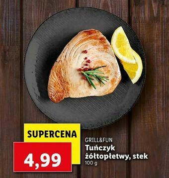 Lidl Tuńczyk żółtopłetwy, stek oferta