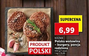 Lidl Polska wołowina - burgery, porcja rodzinna oferta