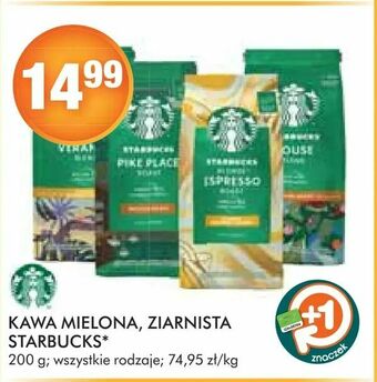 Stokrotka Kawa mielona, ziarnista starbucks oferta