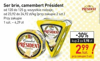 Stokrotka Ser brie, camembert Président oferta