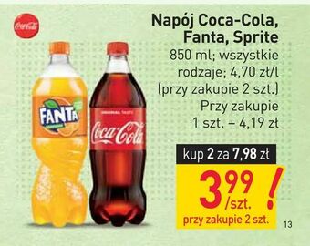Stokrotka Napój Coca-Cola, Fanta, Sprite oferta