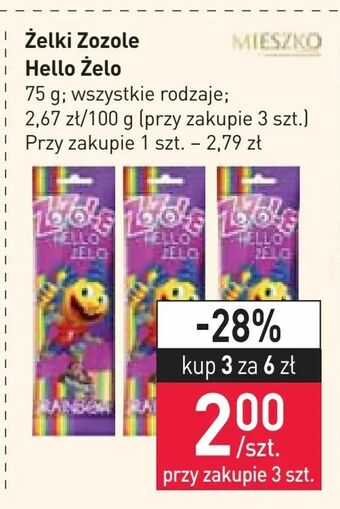 Stokrotka Żelki Zozole Hello Żelo oferta